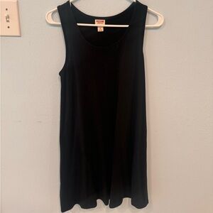 Black Sleeveless T-Shirt Dress